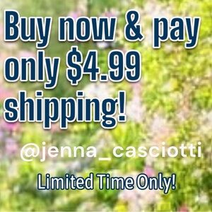 Buy now-Get $4.99 shipping! Limited time only!